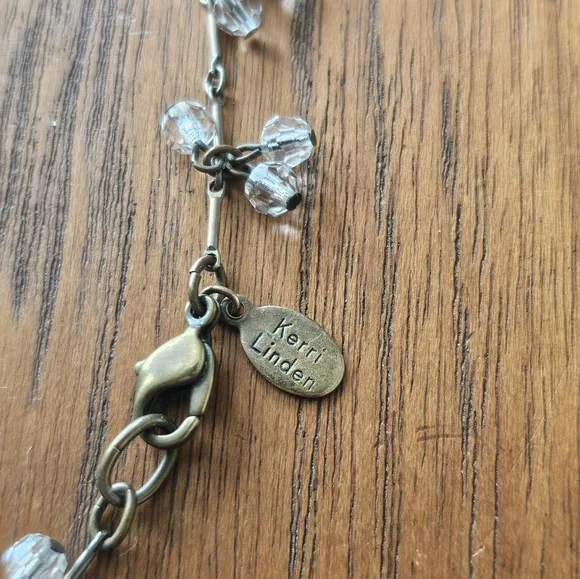 Kerri Linden Clear Swarovski Crystal Necklace Vintage! - Picture 2 of 5